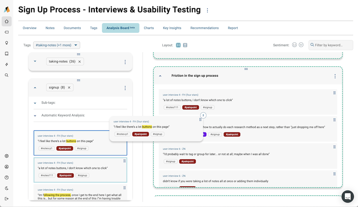 Digital Sticky Notes to Synthesize Research